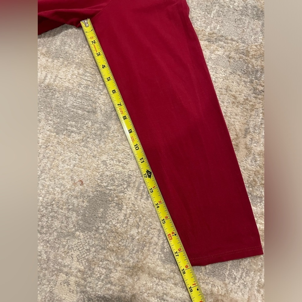 PureJill Pima Cotton Burgundy Relaxed Turtleneck Stretch Women’s Size 2X - Picture 9 of 10